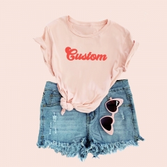 Custom Retro Blush Shirts - Semi-Fitted