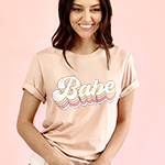 Retro Bride & Babe Shirt - Semi Fitted