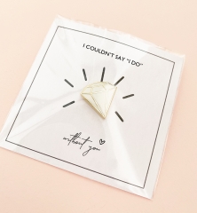 Diamond Pin Bridesmaid Cards