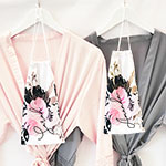 Floral Gift Bag - Drawstring