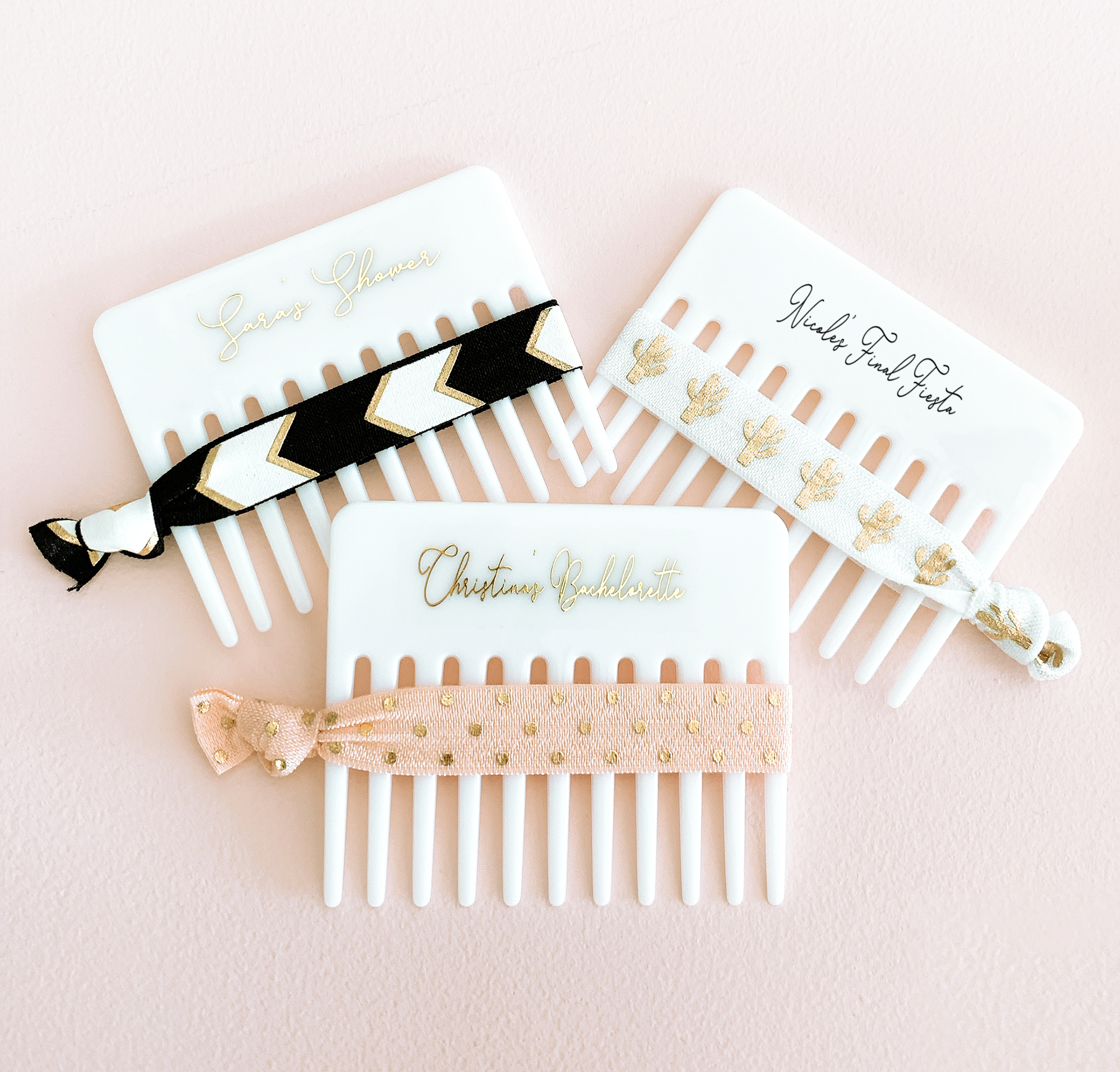 Personalised shop hair comb
