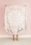 Personalized Round Towel - Boho
