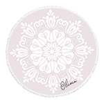 Personalized Round Towel - Boho