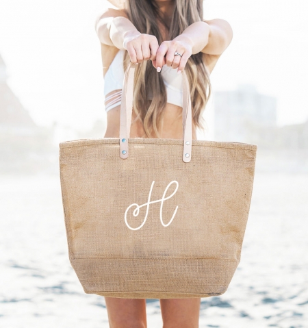 aesthetic beach tote bag