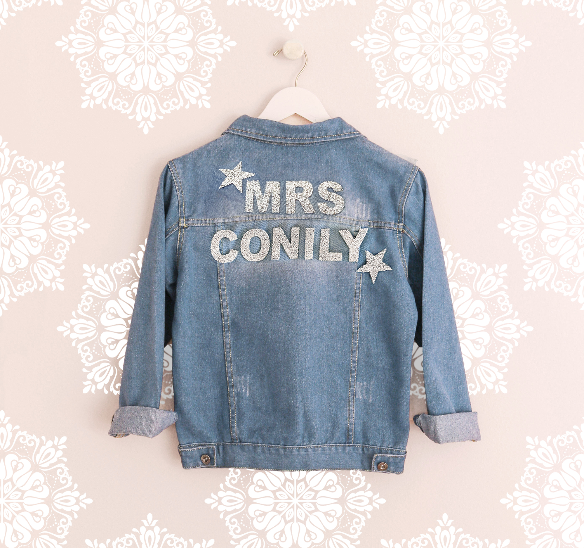 Custom Sparkle Denim Jacket