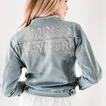 Custom Sparkle Denim Jacket