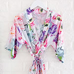 Girl's Robe - Floral Succulent