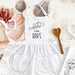 Ruffled Aprons With Sayings