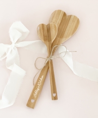 Personalized Wooden Heart Spoons (set of 2)