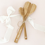 Personalized Wooden Heart Spoons (set of 2)