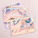 Holographic Makeup Bag – Personalized