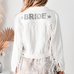 Sparkle Fringe Jean Jacket
