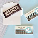 Personalized Blue Baby Shower Candy Wrapper Covers