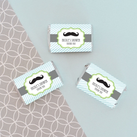 personalized little man mini candy bar wrappers mini candy bar wrappers