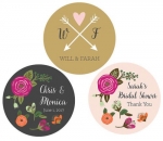Round Labels - Rustic Garden