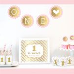 Gold & Glitter 1st Birthday Party Decor Kit