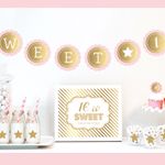 Gold & Glitter Sweet Sixteen Party Kit