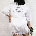 Plus Size Personalized Satin Lace Robes