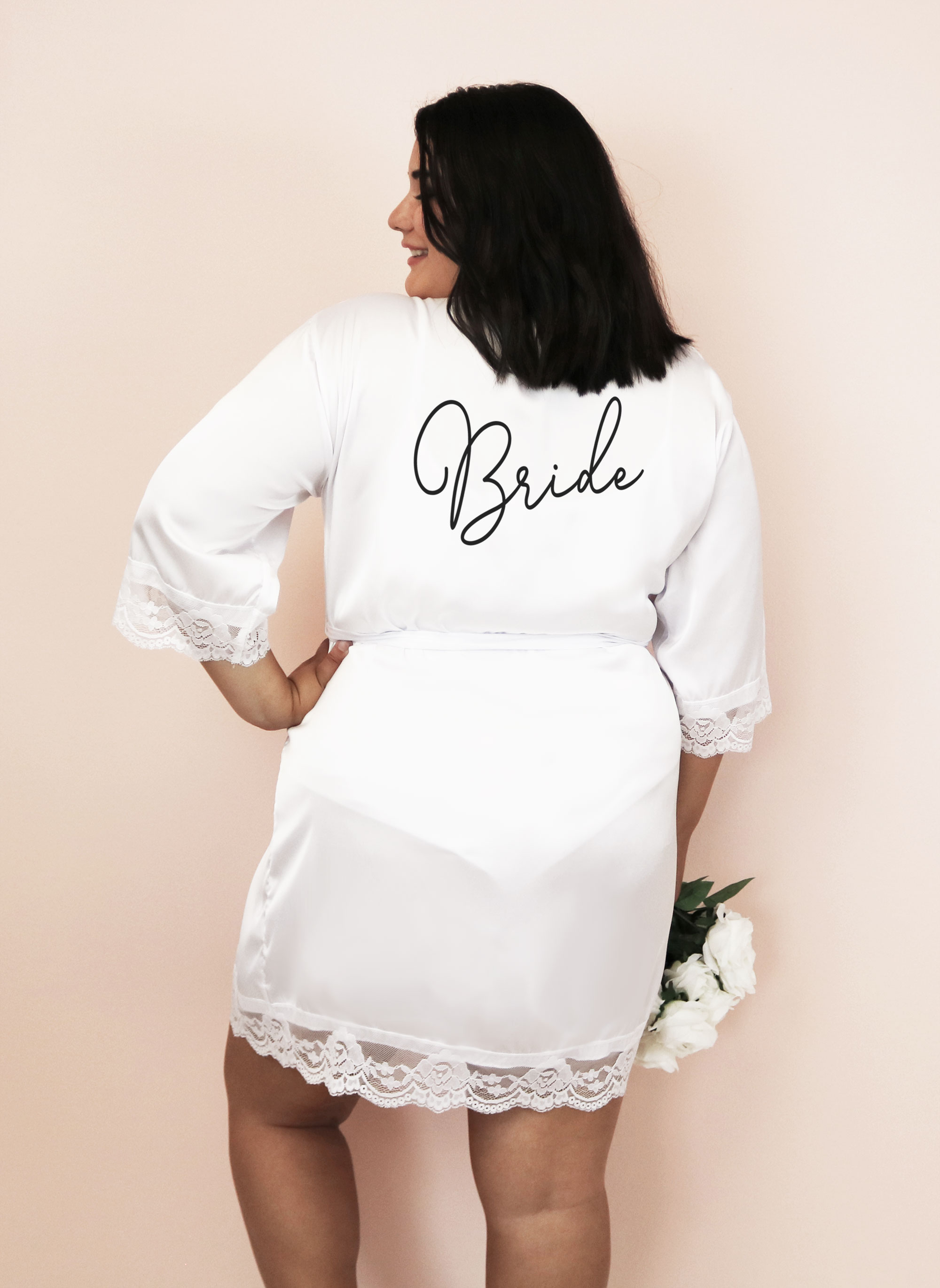 plus size maid of honor robe