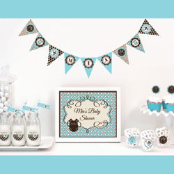 Blue Baby Shower Kit Favors