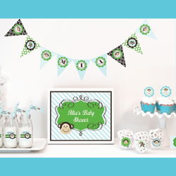 Blue Monkey Party Kit