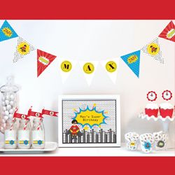 Super Hero Boy Party Kit