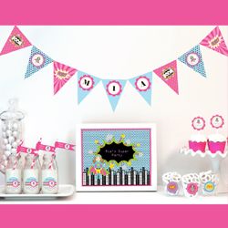 Super Hero Girl Party Kit