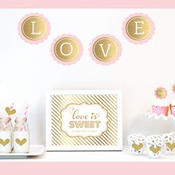 Gold & Glitter Bridal Shower Kit